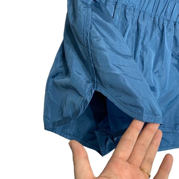 Free People FP Movement The Way Home Shorts Women's Sz M Blue Workouts High Rise - Picture 6 of 8